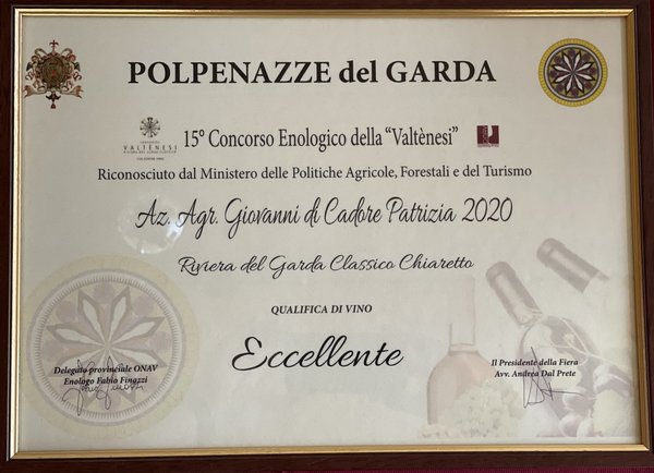 Chiaretto Riviera del Garda Classico 2020 DOC Patrizia Cadore, lecker für Limoretto Spritz